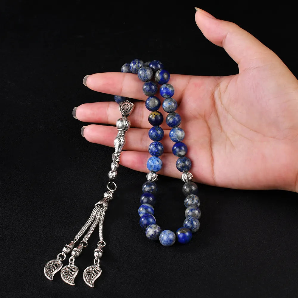 The Wisdom Misbaha: Natural Lapis Lazuli - 33 Beads, 10mm