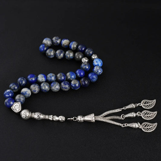 The Wisdom Misbaha: Natural Lapis Lazuli - 33 Beads, 10mm