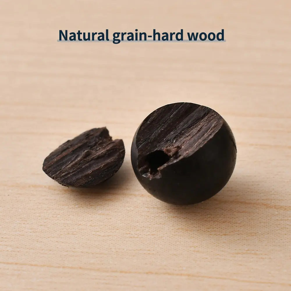 Ebony Essence Misbaha: Ebony Wood - 99 Beads, 8mm