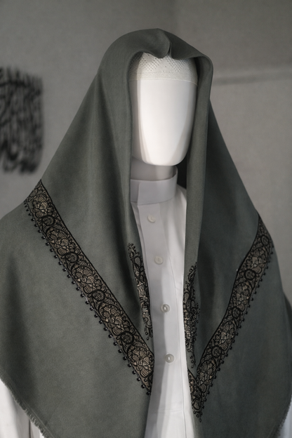 Premium Shemagh | Embroided | Lightweight | 50 x 50 in