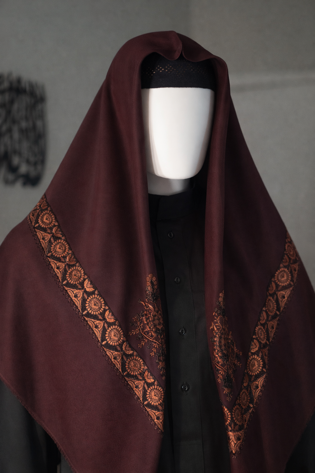 Premium Shemagh | Embroided | Lightweight | 50 x 50 in
