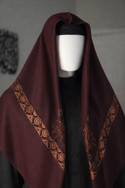 Premium Shemagh | Embroided | Lightweight | 50 x 50 in