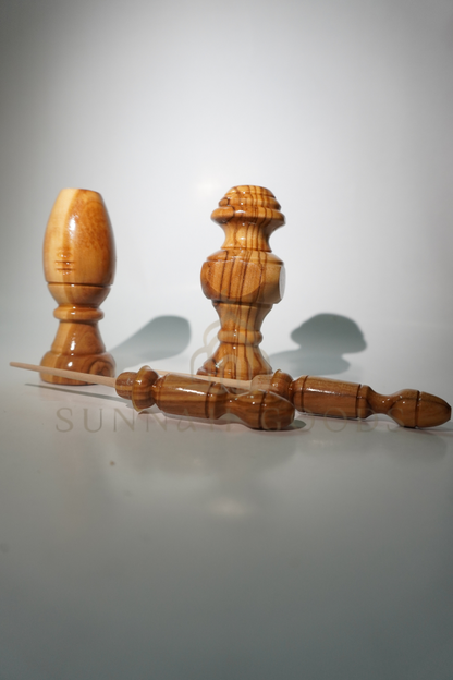 Kohl Container - Olive Wood 2