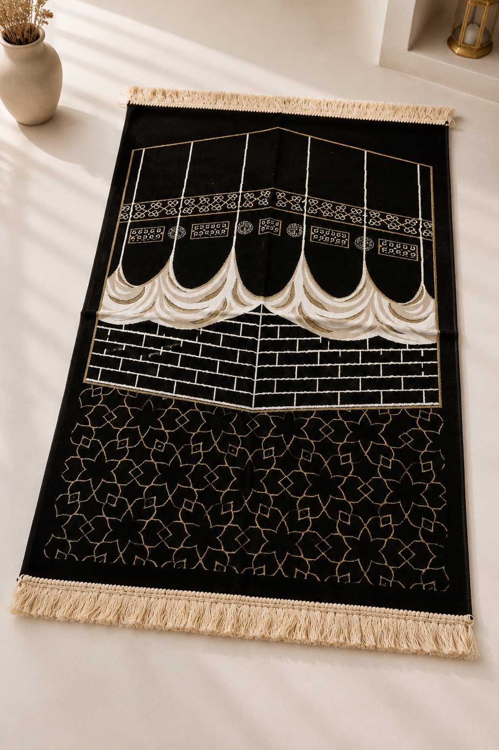 Lightweight Turkish Prayer Mat Kaaba 2