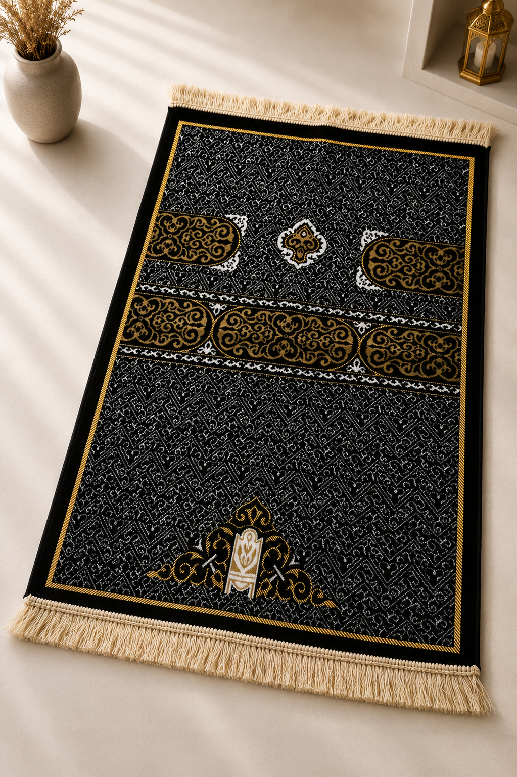 Lightweight Turkish Prayer Mat Kaaba 