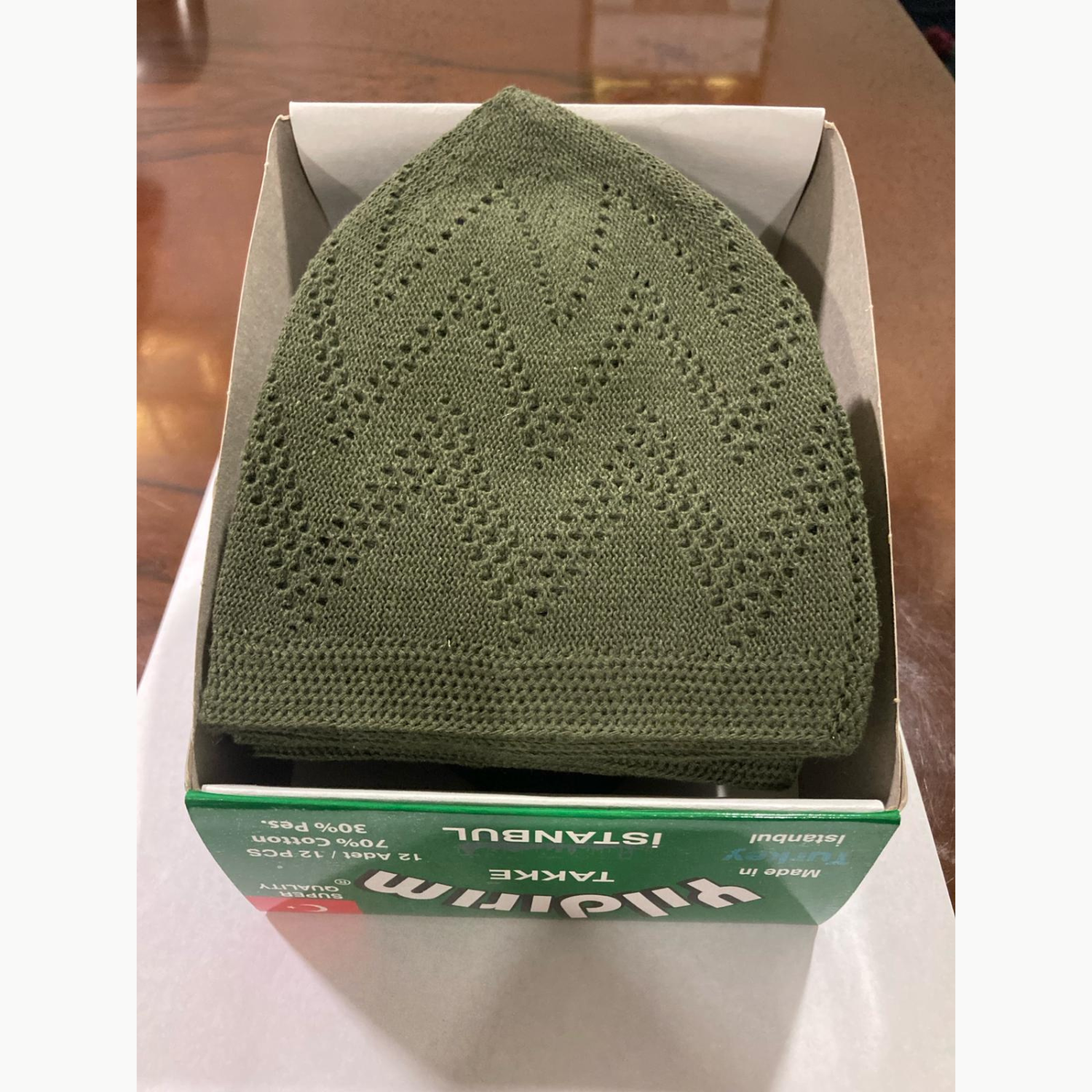 Sunnah Goods Men's Knit Kufi Cap green