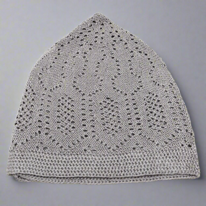 Sunnah Goods Mens Knit Kufi Cap grey