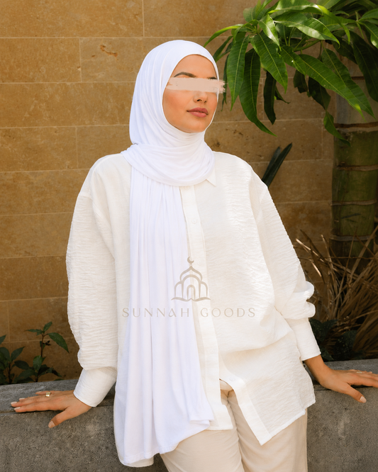 White Jersey Hijab