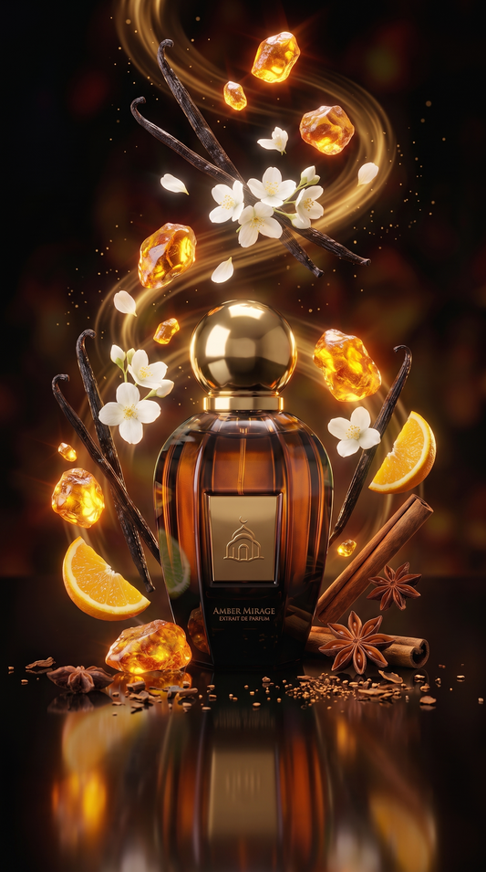 amber mirage, amber heavy luxury islamic perfume