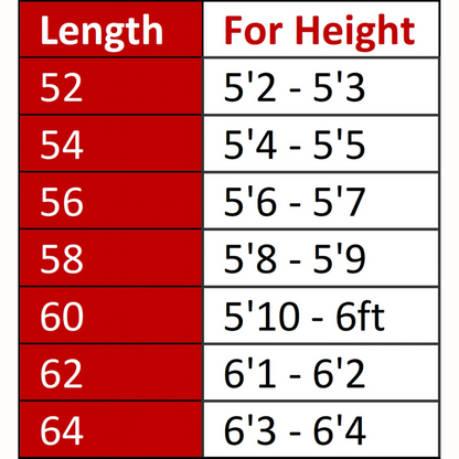 al aseel thobe size chart