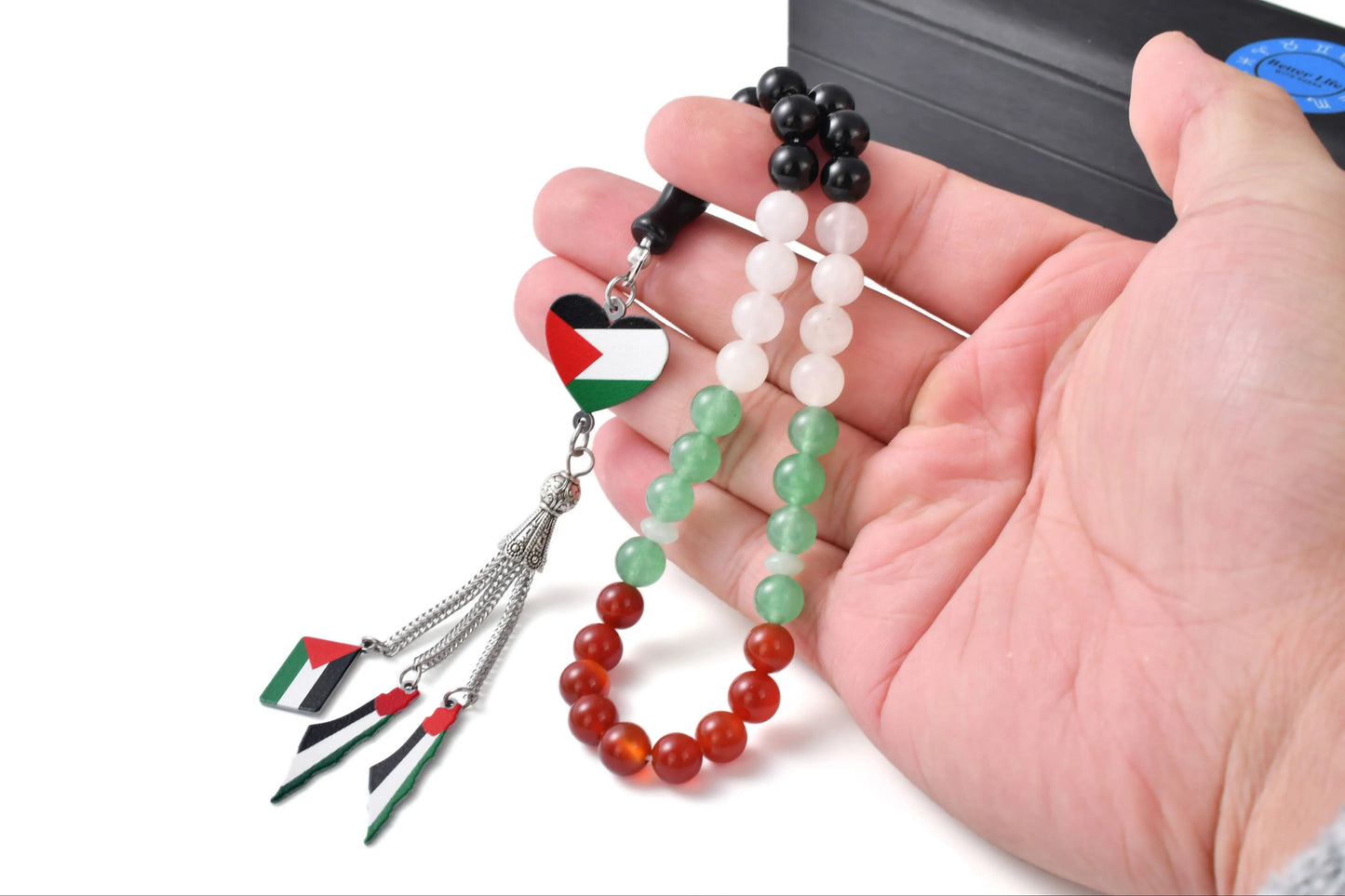 Free Palestine - 33 Beads, 8mm