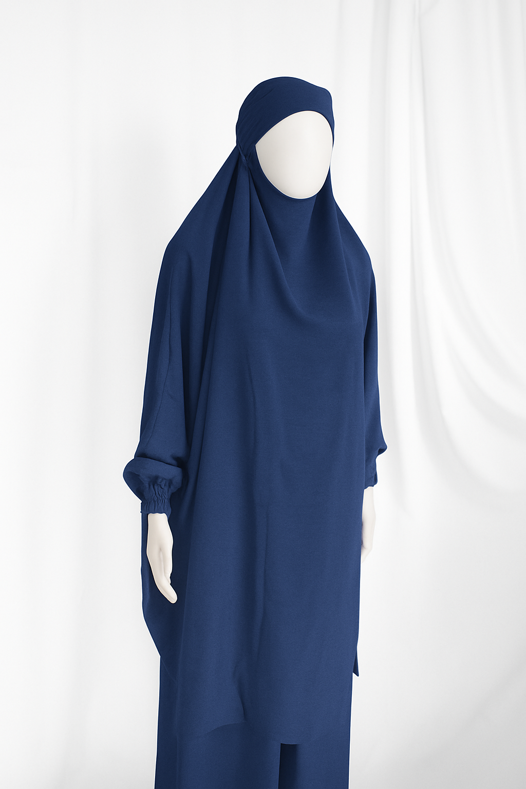 2-Piece Jilbab in Crinkle Crepe – One Size, 19 Stunning Colors