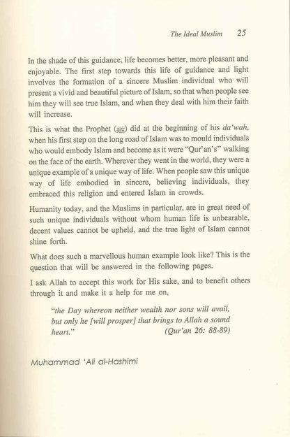 The Ideal Muslim – preface page